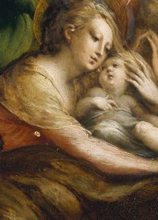 [Parmigianino, La Natività, Particolare]